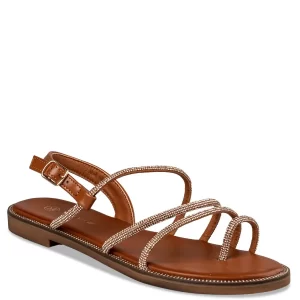 Envie shoes Γυναικεία Πέδιλα Φλάτ E96-19011-26 Κάμελ