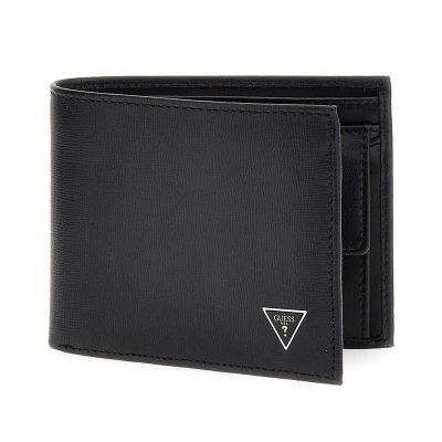 GUESS Αντρικά Πορτοφόλια MILANO Billford SMCSLELEA20-BLA Μαύρο