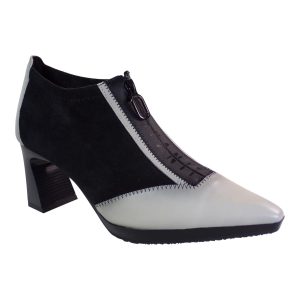 Hispanitas Γυναικεία Mποτάκια Ankle Boot atlanta black-white BHI254324 Μαύρο-Λευκό