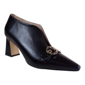 Fardoulis Shoes Γυναικεία Παπούτσια Γόβες Αστραγάλου 7708-38 Μαύρο Δέρμα