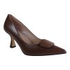 Fardoulis Shoes Γυναικεία Παπούτσια Γόβες 738-61 Σοκολά Δέρμα