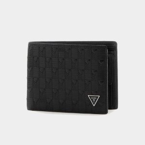 GUESS Αντρικά Πορτοφόλια TORINO Billford SMMADLLEA20-BLA Μαύρο