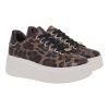 Renato Garini Γυναικεία Παπούτσια Sneakers 158-19R Λεοπάρ Σπαστό Μαύρο V119R15835R6