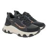 Renato Garini Γυναικεία Παπούτσια Sneakers 208-19R Μαύρο Φίδι Λεοπάρ V119R208301K