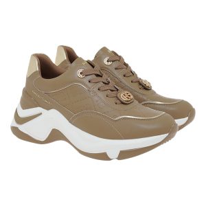 Renato Garini Γυναικεία Παπούτσια Sneakers 220-19R Μόκα Στάμπα Πλατίνα V119R22044N5