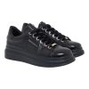 Renato Garini Γυναικεία Παπούτσια Sneakers 458-19R Μαύρο Κροκό V119R4582A76