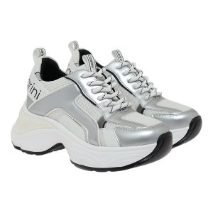 Renato Garini Γυναικεία Παπούτσια Sneakers 745-19R Λευκό Ασημί V119R7453480