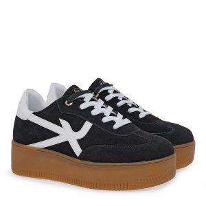 Renato Garini Γυναικεία Παπούτσια Sneakers 934-19R  Mαύρο Καστόρι Λευκό V119R934353T05