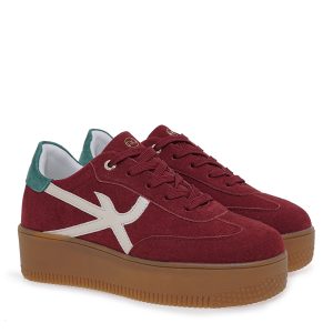 Renato Garini Γυναικεία Παπούτσια Sneakers 934-19R Μπορντώ Πράσινο Καστόρι V119R93435N5