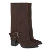 Exe Shoes Γυναικεία Μπότα COW BOY 67V-735 Καφέ Καστόρι V267V7355504