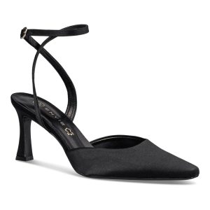Envie Shoes Γυναικεία Παπούτσια Γόβες SLINGBACK PUMPS E02-22233-34 Mαύρο Σατέν