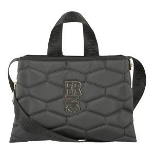 FRNC FRANCESCO Τσάντα Γυναικεία Ώμου 4938W BLK Μαύρο Καπιτονέ