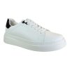 Renato Garini Ανδρικά παπούτσια Sneakers 700-117 Λευκό Μαύρο Κροκό V5700117375