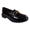 BAGIOTA Shoes Γυναικεία Παπούτσια Μοκασίνια 5305 Μαύρο Λουστρίνι
