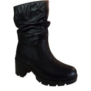 Commanchero Γυναικεία Μποτάκια 51454-721 Μαύρο Δέρμα