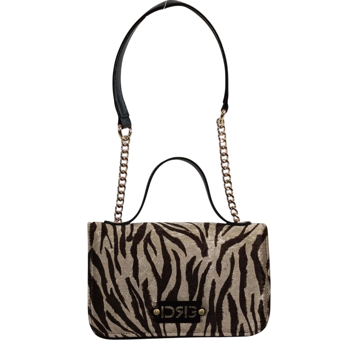 De Raggi Γυναικείες Τσάντες Ωμού-Χειρός Zebra Icon 25923-1201 Μαύρο-Ζεβρά