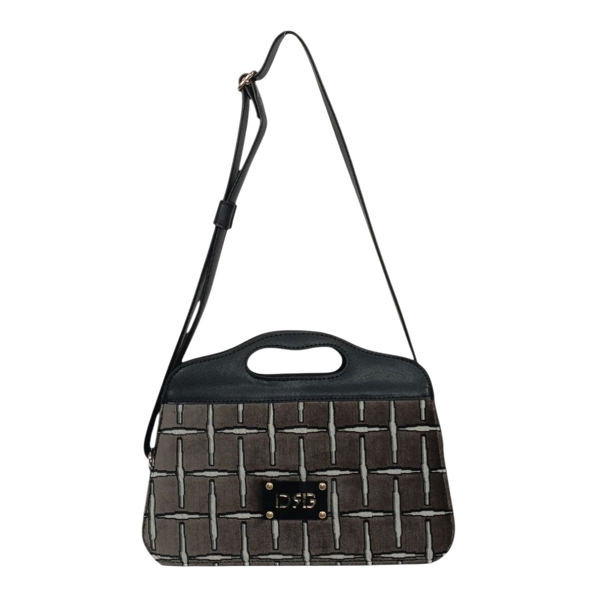 De Raggi Γυναικείες Τσάντες Ωμού-Χειρός Grid Mini 25924-1303 Μαύρο