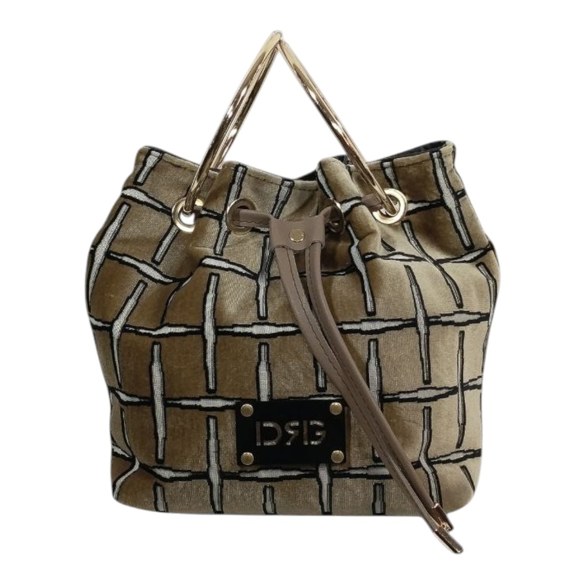 De Raggi Γυναικείες Τσάντες Ωμού-Χειρός Grid Ring 25926-1304 Πούρο