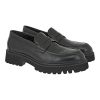 Renato Garini Ανδρικά παπούτσια LOAFERS 15W-820 Μααύρο Δέρμα Μαύρο Κροκό V515W8202950