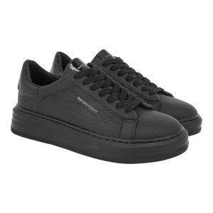 Renato Garini Ανδρικά παπούτσια Sneakers 700-068 Μαύρο Στάμπα Μαύρο Βέρνι V5700068252V