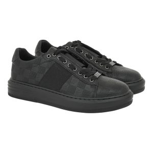 Renato Garini Ανδρικά παπούτσια Sneakers 700-683 Μαύρο Στάμπα V57006832S41