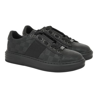 Renato Garini Ανδρικά παπούτσια Sneakers 700-683 Μαύρο Στάμπα V57006832S41