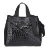 FRNC FRANCESCO Τσάντα Γυναικεία Ώμου-Χειρός 5923 BLK Μαύρο Κροκό