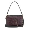FRNC FRANCESCO Τσάντα Γυναικεία Ώμου 5900 BRD Μπορντώ  Κροκό