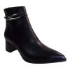 Fardoulis Shoes Γυναικεία Παπούτσια Μποτάκια 556-21M  Μαύρο Δέρμα