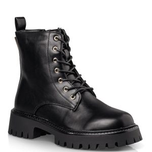 Envie Shoes Γυναικεία Mποτάκια Αρβυλάκια COMBAT BOOTS E23-22047-34 Μαύρο