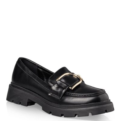 ENVIE SHOES Γυναικεία Παπούτσια LOAFERS V31-22070-34 Μαύρο