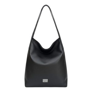 FRNC FRANCESCO Τσάντα Γυναικεία Χειρός-Ώμου BIG LEATHER SHOLDER BAG 3771 BLK Μαύρο