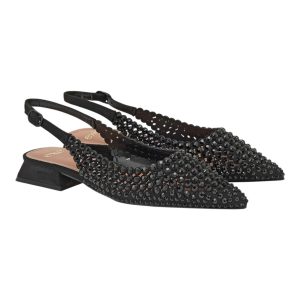 Exe Shoes Γυναικεία Παπούτσια SLINGBACK  HILLLARY-141 700-141 Μαύρο Στράς W47001411171