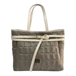 FRNC FRANCESCO Τσάντα Γυναικεία Χειρός-Ώμου 6103 ELE Γκρί