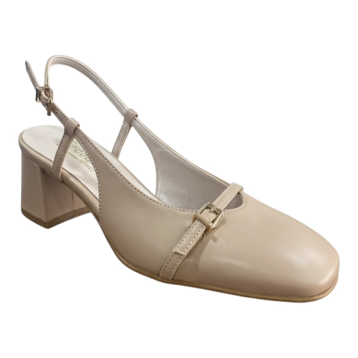 Fardoulis Shoes Γυναικεία Παπούτσια Γόβες 537-19Α Μπισκότο Δέρμα