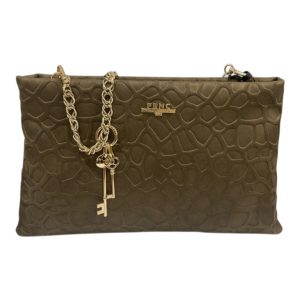 FRNC FRANCESCO Τσάντα Γυναικεία Ώμου 6182 COF Καφέ