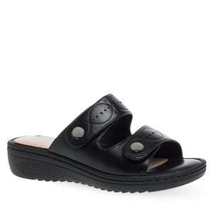 Parex Γυναικείες Παντόφλες Ανατομικές  Comfort 12133016.B Μαύρο