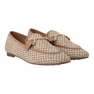 Exe Γυναικεία Παπούτσια LOAFERS Μοκασίνια 71S-912 Μπέζ Ψάθα Nude W171S91214A8