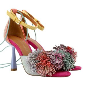 CARLA CORTEZ Γυναικεία  Πέδιλα 700-527 Φούξια Πολύχρωμο W47005275708