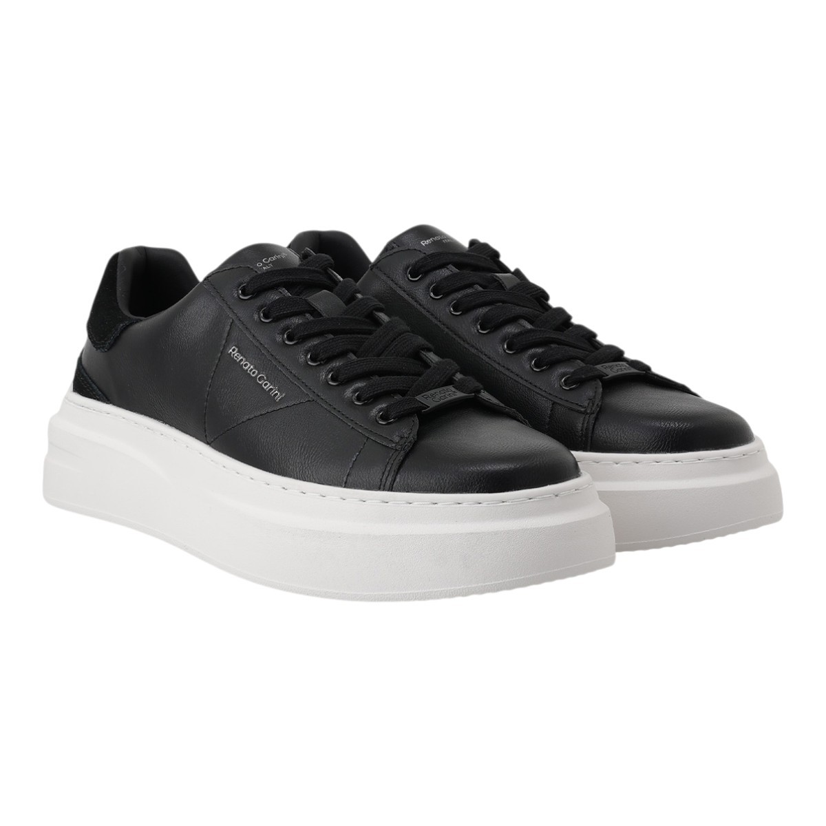 Renato Garini Ανδρικά παπούτσια Sneakers 700-110 Μαύρο Καστόρι W5700110373F