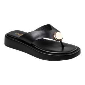 Envie Shoes Γυναικείες  Παντόφλες FLATFORM THONG SANDALS  E32-23020-34 Μαύρο