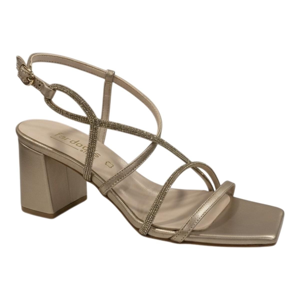 Fardoulis shoes Γυναικεία Παπούτσια Πέδιλα 635-65A Άμμος Δέρμα