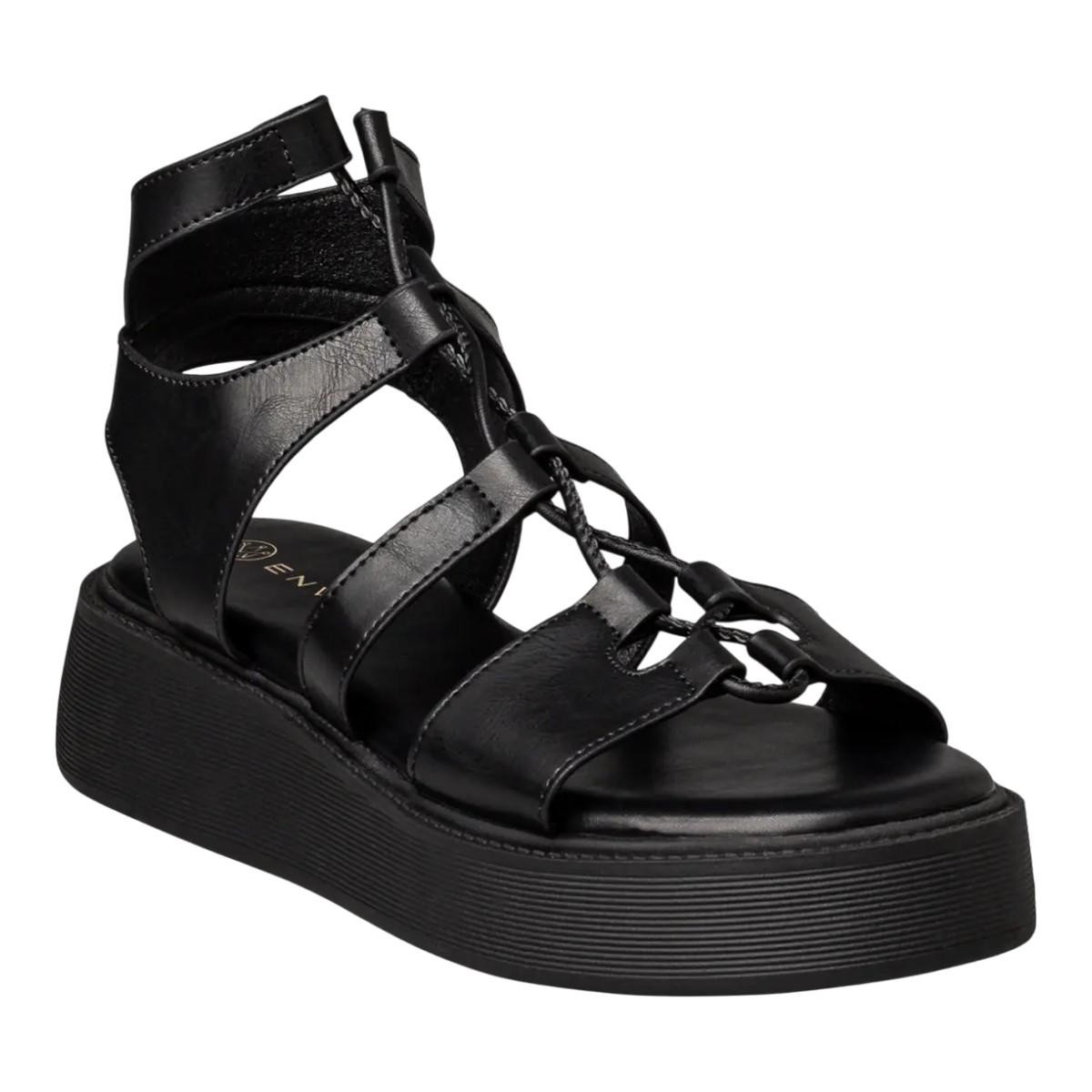 Envie Shoes Γυναικεία Πέδιλα GLADIATOR SANDALS E96-23254-34 Μαύρο