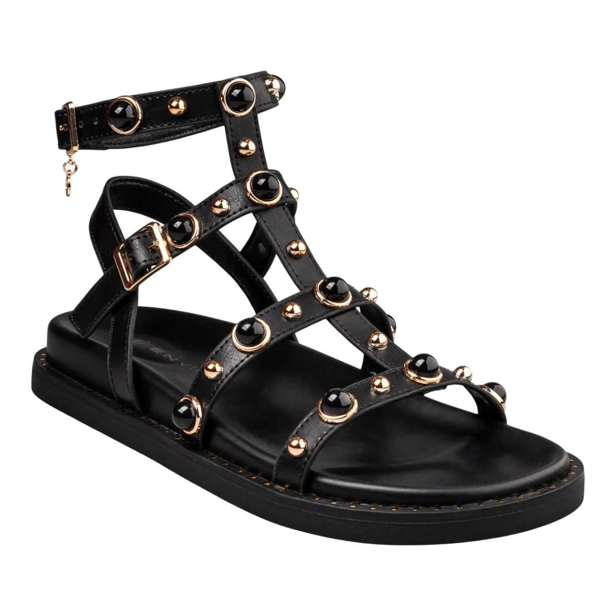 Envie Shoes Γυναικεία Πέδιλα FLATFORM SANDALS E96-23273-34 Μαύρο