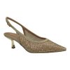 Exe Shoes Γυναικείες Γόβες 700-022 SLINGBACK Πλατίνα Στράς W47000223Z36