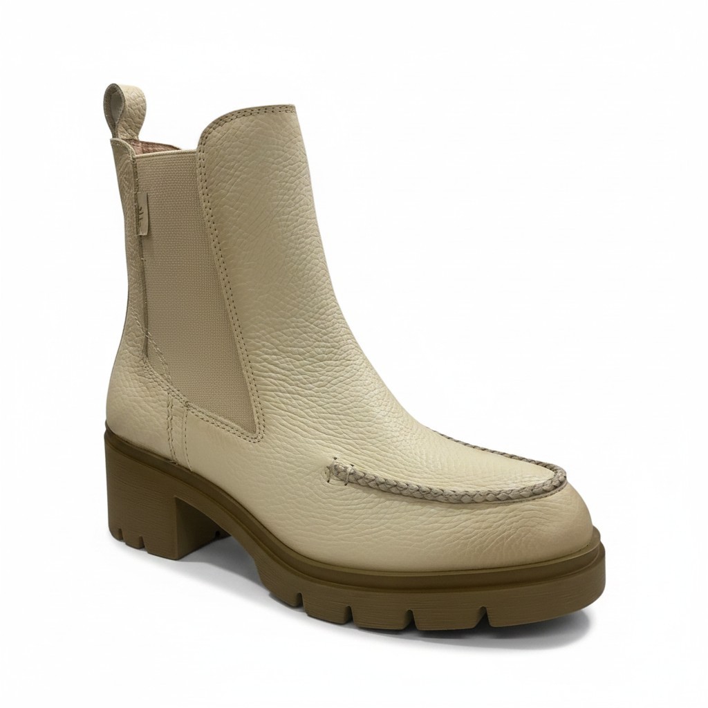 Hispanitas Γυναικεία Mποτάκια Ankle boot chicago HI265100-C014 Μπέζ Δέρμα