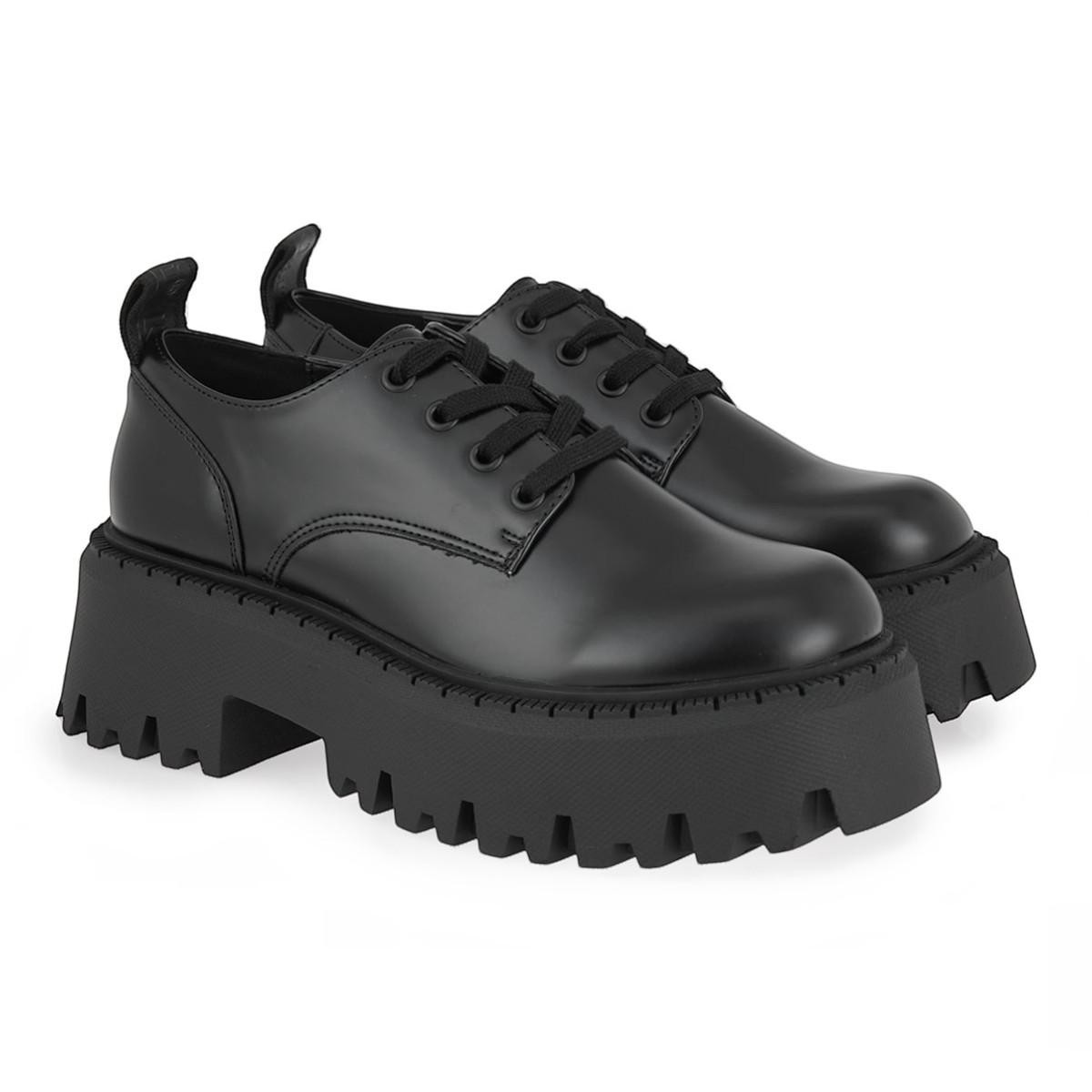RENATO GARINI Γυναικεία Παπούτσια LACE-UP SHOES 03R-236 Μαύρο ΦΛΩΡΕΝΤΙΚ X103R236349J