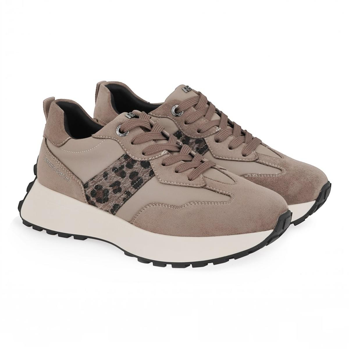 Renato Garini Γυναικεία Παπούτσια Sneakers 807-19R ΠΟΥΡΟ ΛΕΟΠΑΡ X119R807348T