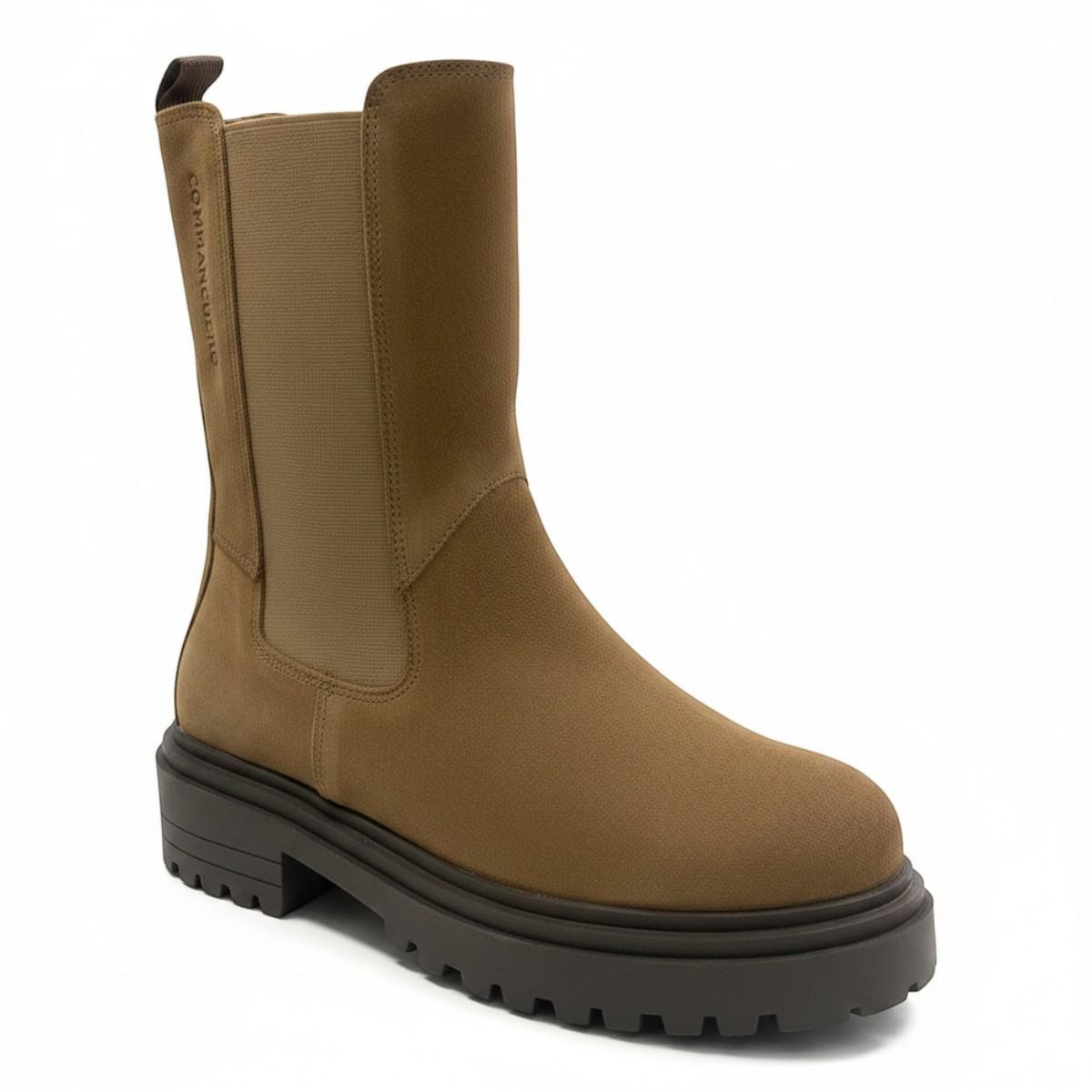 Commanchero Γυναικεία Μποτάκια Αρβυλάκια 51360-428 Μπέζ Δέρμα